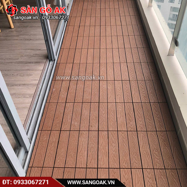 Vỉ gỗ nhựa ngoài trời Kosmos - Vân 3D VI300 Light Wood